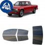 לרכב GMC S15 Extd PU 1994 ציפוי חלונות שחורים רב פעמי סיליקון לחלונות קדמיים, אחוריים ולחלון האחורי