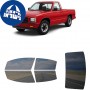 לרכב GMC S15 PU 1994 ציפוי חלונות שחורים רב פעמי סיליקון לחלונות קדמיים, אחוריים ולחלון האחורי