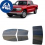 לרכב GMC Sierra Crew PU 2001 ציפוי חלונות שחורים רב פעמי סיליקון לחלונות קדמיים, אחוריים ולחלון האחורי