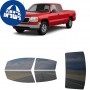 לרכב GMC Sierra Extd PU 1999 ציפוי חלונות שחורים רב פעמי סיליקון לחלונות קדמיים, אחוריים ולחלון האחורי
