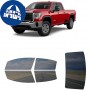 לרכב GMC Sierra Pro 2500HD 2022 ציפוי חלונות שחורים רב פעמי סיליקון לחלונות קדמיים, אחוריים ולחלון האחורי