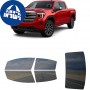 לרכב GMC Sierra1500 2023 ציפוי חלונות שחורים רב פעמי סיליקון לחלונות קדמיים, אחוריים ולחלון האחורי