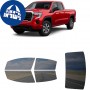 לרכב GMC Sierra1500 Extd PU 2019 ציפוי חלונות שחורים רב פעמי סיליקון לחלונות קדמיים, אחוריים ולחלון האחורי