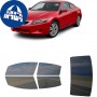 לרכב Honda Accord 2D Cpe 2008 ציפוי חלונות שחורים רב פעמי סיליקון לחלונות קדמיים, אחוריים ולחלון האחורי