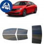 לרכב Honda Civic Coupe 2019 ציפוי חלונות שחורים רב פעמי סיליקון לחלונות קדמיים, אחוריים ולחלון האחורי