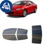 לרכב Honda Civic Two-door 2012 ציפוי חלונות שחורים רב פעמי סיליקון לחלונות קדמיים, אחוריים ולחלון האחורי