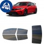 לרכב Honda Civic TypeR 2022 ציפוי חלונות שחורים רב פעמי סיליקון לחלונות קדמיים, אחוריים ולחלון האחורי