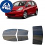 לרכב Honda Fit 2009 ציפוי חלונות שחורים רב פעמי סיליקון לחלונות קדמיים, אחוריים ולחלון האחורי