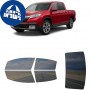 לרכב Honda Ridgeline 2017 ציפוי חלונות שחורים רב פעמי סיליקון לחלונות קדמיים, אחוריים ולחלון האחורי