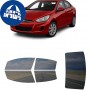 לרכב Hyundai Accent (Canada) 2016 ציפוי חלונות שחורים רב פעמי סיליקון לחלונות קדמיים, אחוריים ולחלון האחורי
