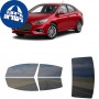 לרכב Hyundai Accent(US) 2018 ציפוי חלונות שחורים רב פעמי סיליקון לחלונות קדמיים, אחוריים ולחלון האחורי