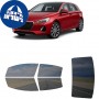 לרכב Hyundai Elantra ElantraGT 2018 ציפוי חלונות שחורים רב פעמי סיליקון לחלונות קדמיים, אחוריים ולחלון האחורי