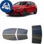 לרכב Hyundai i30N 2018 ציפוי חלונות שחורים רב פעמי סיליקון לחלונות קדמיים, אחוריים ולחלון האחורי