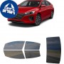 לרכב Hyundai Ioniq 2017 ציפוי חלונות שחורים רב פעמי סיליקון לחלונות קדמיים, אחוריים ולחלון האחורי