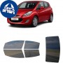 לרכב Hyundai ix20 2010 ציפוי חלונות שחורים רב פעמי סיליקון לחלונות קדמיים, אחוריים ולחלון האחורי