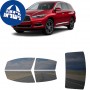 לרכב INFINITI QX60 2019 ציפוי חלונות שחורים רב פעמי סיליקון לחלונות קדמיים, אחוריים ולחלון האחורי