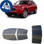 לרכב Infiniti QX70 2014 ציפוי חלונות שחורים רב פעמי סיליקון לחלונות קדמיים, אחוריים ולחלון האחורי