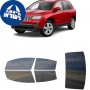 לרכב Jeep Compass 2012 ציפוי חלונות שחורים רב פעמי סיליקון לחלונות קדמיים, אחוריים ולחלון האחורי