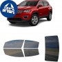 לרכב Jeep Compass 2017 ציפוי חלונות שחורים רב פעמי סיליקון לחלונות קדמיים, אחוריים ולחלון האחורי
