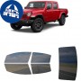 לרכב Jeep Gladiator 2022 ציפוי חלונות שחורים רב פעמי סיליקון לחלונות קדמיים, אחוריים ולחלון האחורי
