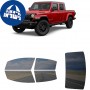 לרכב JEEP Gladiator Willys 2022 ציפוי חלונות שחורים רב פעמי סיליקון לחלונות קדמיים, אחוריים ולחלון האחורי