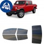 לרכב Jeep GladiatorCrew 2020 ציפוי חלונות שחורים רב פעמי סיליקון לחלונות קדמיים, אחוריים ולחלון האחורי