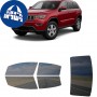 לרכב Jeep Grand CherokeeWK 2017 ציפוי חלונות שחורים רב פעמי סיליקון לחלונות קדמיים, אחוריים ולחלון האחורי