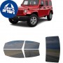 לרכב Jeep Wrangler 2014 ציפוי חלונות שחורים רב פעמי סיליקון לחלונות קדמיים, אחוריים ולחלון האחורי
