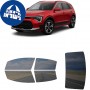 לרכב Kia Niro Four-door 2023 ציפוי חלונות שחורים רב פעמי סיליקון לחלונות קדמיים, אחוריים ולחלון האחורי