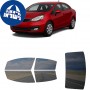 לרכב Kia Rio Sedan 2012 ציפוי חלונות שחורים רב פעמי סיליקון לחלונות קדמיים, אחוריים ולחלון האחורי