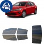 לרכב Kia Rio5 2020 ציפוי חלונות שחורים רב פעמי סיליקון לחלונות קדמיים, אחוריים ולחלון האחורי