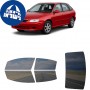 לרכב Kia Spectra Hatchback 2000 ציפוי חלונות שחורים רב פעמי סיליקון לחלונות קדמיים, אחוריים ולחלון האחורי
