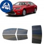 לרכב Lexus ES 2018 ציפוי חלונות שחורים רב פעמי סיליקון לחלונות קדמיים, אחוריים ולחלון האחורי