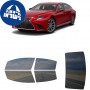 לרכב Lexus LS Sedan 2018 ציפוי חלונות שחורים רב פעמי סיליקון לחלונות קדמיים, אחוריים ולחלון האחורי