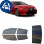 לרכב Lexus RC 2021 ציפוי חלונות שחורים רב פעמי סיליקון לחלונות קדמיים, אחוריים ולחלון האחורי