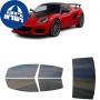 לרכב Lotus Elise Cup 250 Final Edition 2022 ציפוי חלונות שחורים רב פעמי סיליקון לחלונות קדמיים, אחוריים ולחלון האחורי