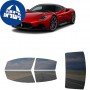 לרכב Maserati MC20 2021 ציפוי חלונות שחורים רב פעמי סיליקון לחלונות קדמיים, אחוריים ולחלון האחורי