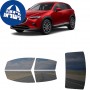 לרכב Mazda CX-3 2017 ציפוי חלונות שחורים רב פעמי סיליקון לחלונות קדמיים, אחוריים ולחלון האחורי