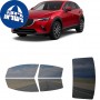 לרכב Mazda CX-3 2019 ציפוי חלונות שחורים רב פעמי סיליקון לחלונות קדמיים, אחוריים ולחלון האחורי