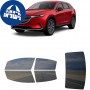 לרכב Mazda CX-9 2022 ציפוי חלונות שחורים רב פעמי סיליקון לחלונות קדמיים, אחוריים ולחלון האחורי