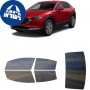 לרכב Mazda CX-30 2020 ציפוי חלונות שחורים רב פעמי סיליקון לחלונות קדמיים, אחוריים ולחלון האחורי