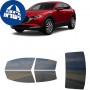 לרכב Mazda CX-30 2022 ציפוי חלונות שחורים רב פעמי סיליקון לחלונות קדמיים, אחוריים ולחלון האחורי