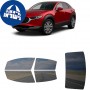 לרכב Mazda CX-30 SUV 2020 ציפוי חלונות שחורים רב פעמי סיליקון לחלונות קדמיים, אחוריים ולחלון האחורי