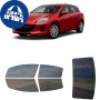 לרכב Mazda MAZDA 3 2013 ציפוי חלונות שחורים רב פעמי סיליקון לחלונות קדמיים, אחוריים ולחלון האחורי