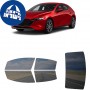 לרכב Mazda MAZDA 3 2019 ציפוי חלונות שחורים רב פעמי סיליקון לחלונות קדמיים, אחוריים ולחלון האחורי
