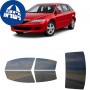 לרכב Mazda MAZDA6 Hatchback 2004 ציפוי חלונות שחורים רב פעמי סיליקון לחלונות קדמיים, אחוריים ולחלון האחורי
