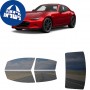 לרכב Mazda MX-5 Miata RF Club 2021 ציפוי חלונות שחורים רב פעמי סיליקון לחלונות קדמיים, אחוריים ולחלון האחורי