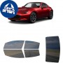 לרכב Mazda MX-5 Miata RF Two-doorConvertible 2017 ציפוי חלונות שחורים רב פעמי סיליקון לחלונות קדמיים, אחוריים ולחלון האחורי