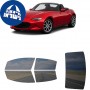 לרכב Mazda MX-5 Miata Two-doorConvertible 2016 ציפוי חלונות שחורים רב פעמי סיליקון לחלונות קדמיים, אחוריים ולחלון האחורי