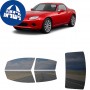 לרכב Mazda MX-5 Miata Two-doorHardtop 2007 ציפוי חלונות שחורים רב פעמי סיליקון לחלונות קדמיים, אחוריים ולחלון האחורי